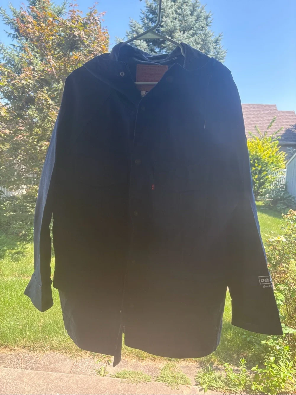 Oasis x Levi’s Dark Navy Hooded Parka NWT!